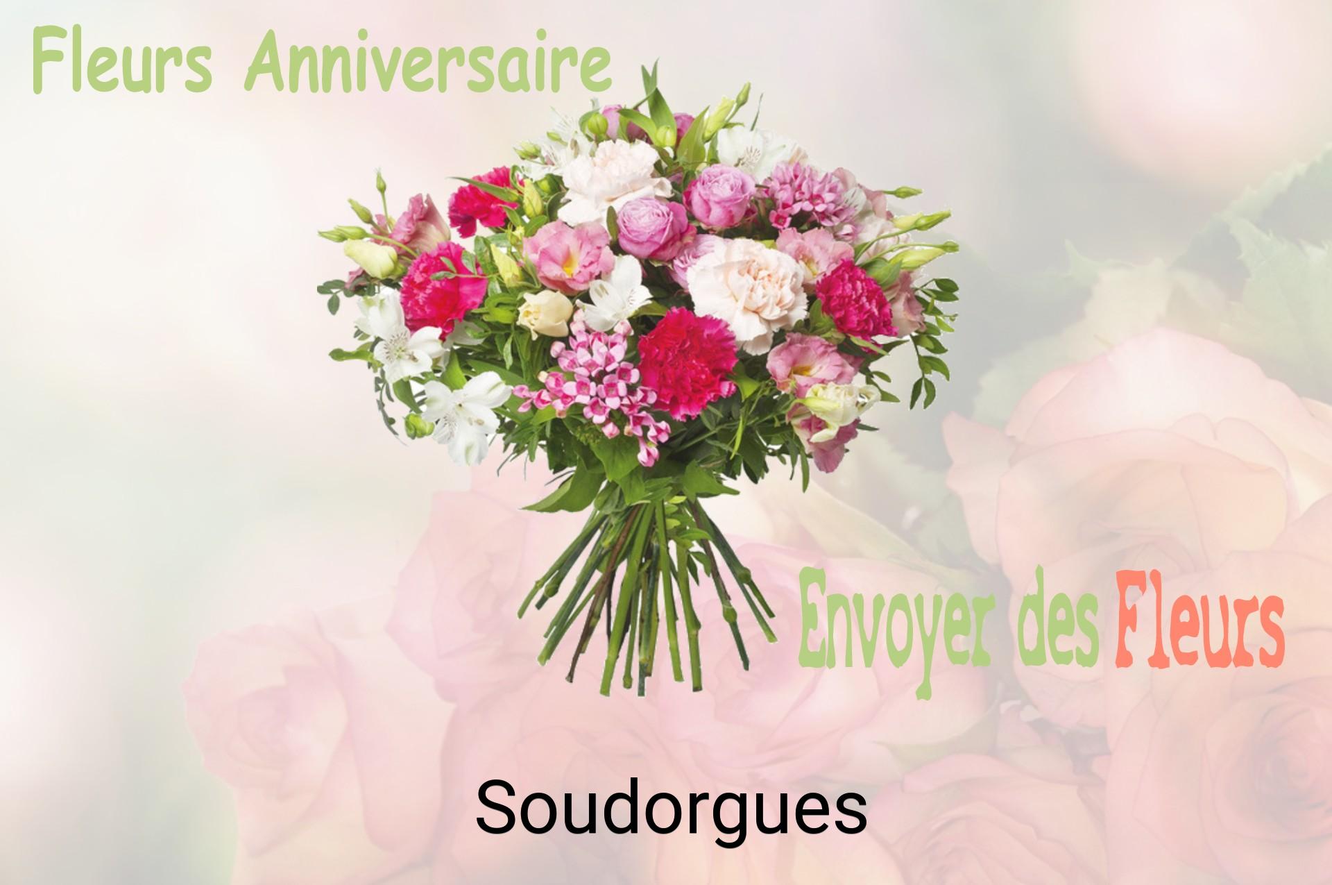 Bouquet de fleurs d’anniversaire livré à Soudorgues